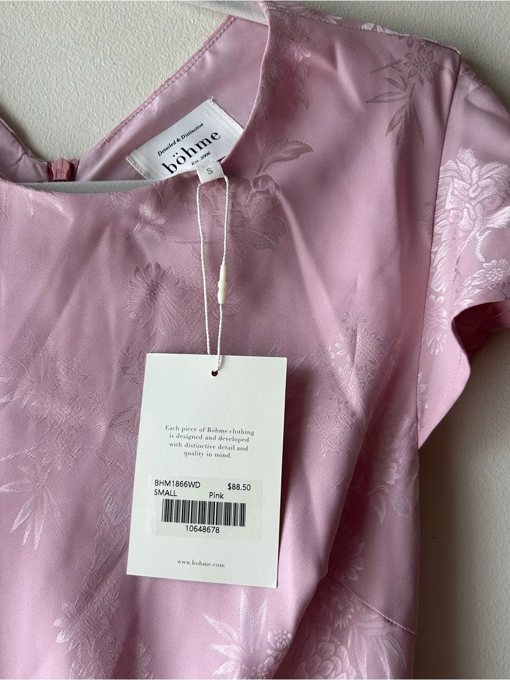 Bohme Mateo Floral Maxi Dress in Pink Small NWT
